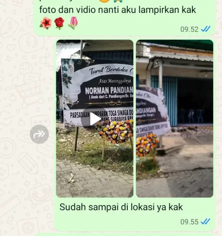Pengiriman Karangan Bunga Bolang Malingping